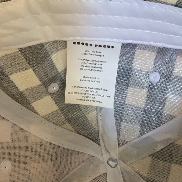 Cocus Pocus Buffalo Check Baseball Cap - NEVER WORN - Picture 4 of 4